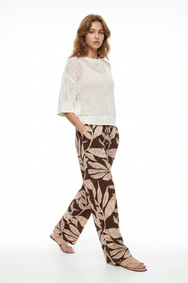 Pantalón hojas