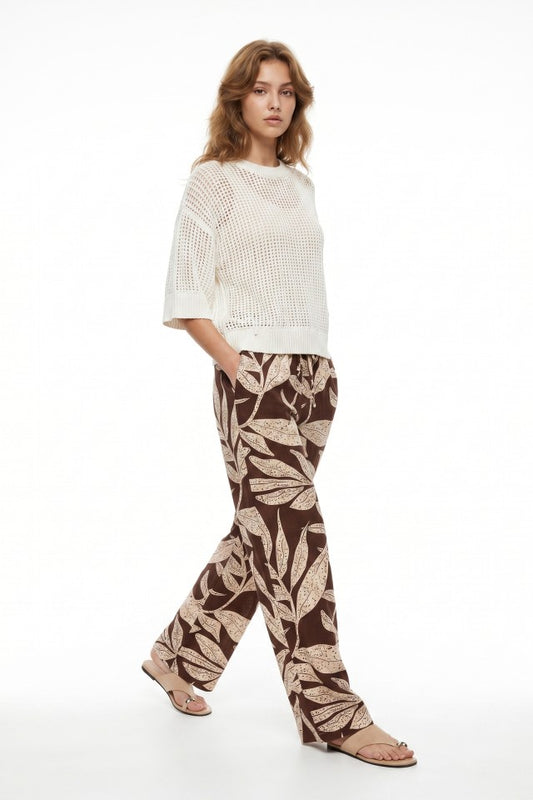 Pantalón hojas
