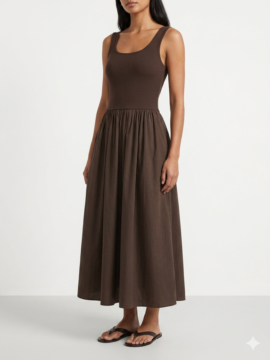 Vestido Dúo Marrón