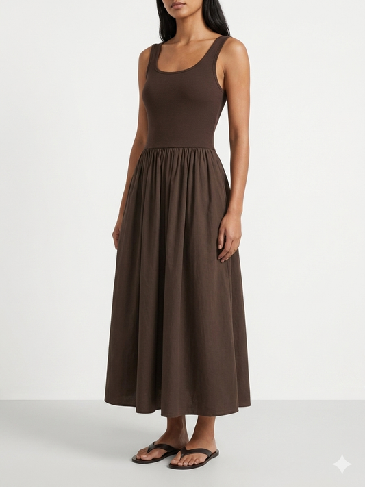 Vestido Dúo Marrón
