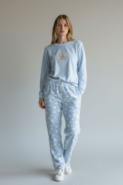 Pijama Kitty celeste