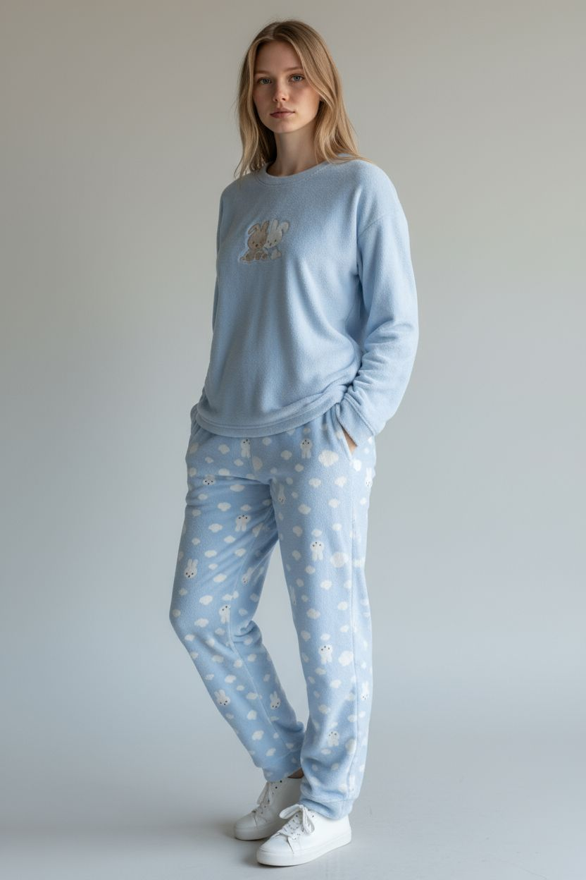 Pijama Kitty celeste