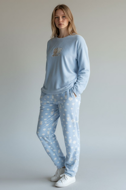 Pijama Kitty celeste